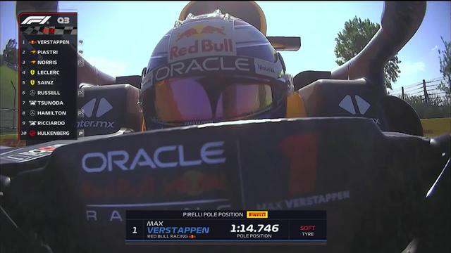 GP d'Emilie-Romagne (#7), Q3: nouvelle pôle position pour Max Verstappen (NED) qui devance les McLaren
