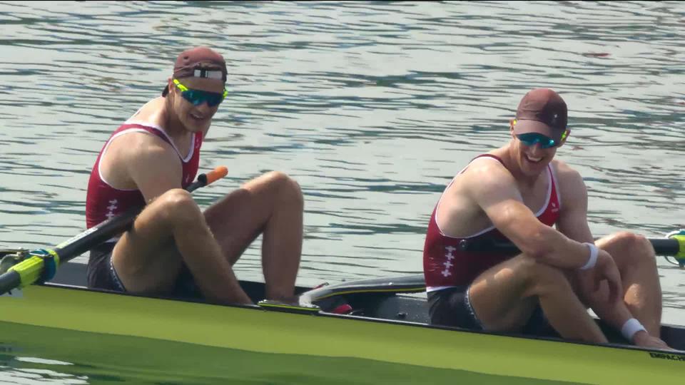 Deux de pointe sans barreur, finale: La paire suisse est médaillée de bronze