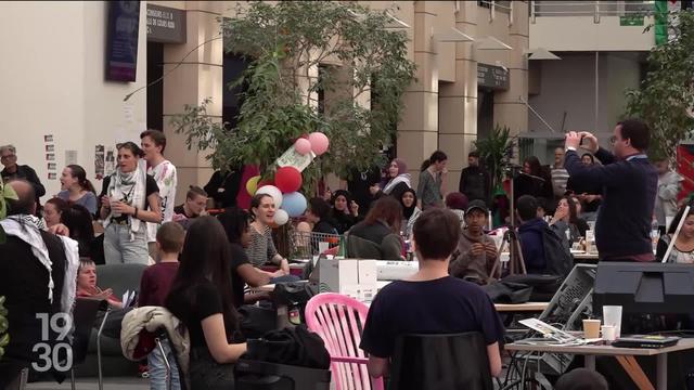 La mobilisation pro palestinienne se prolonge à l'Université de Genève.