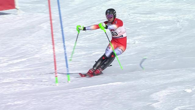 Gurgl (AUT), slalom messieurs, 2e manche: deuxième manche compliquée pour Tanguy Nef (SUI), finalement 22e