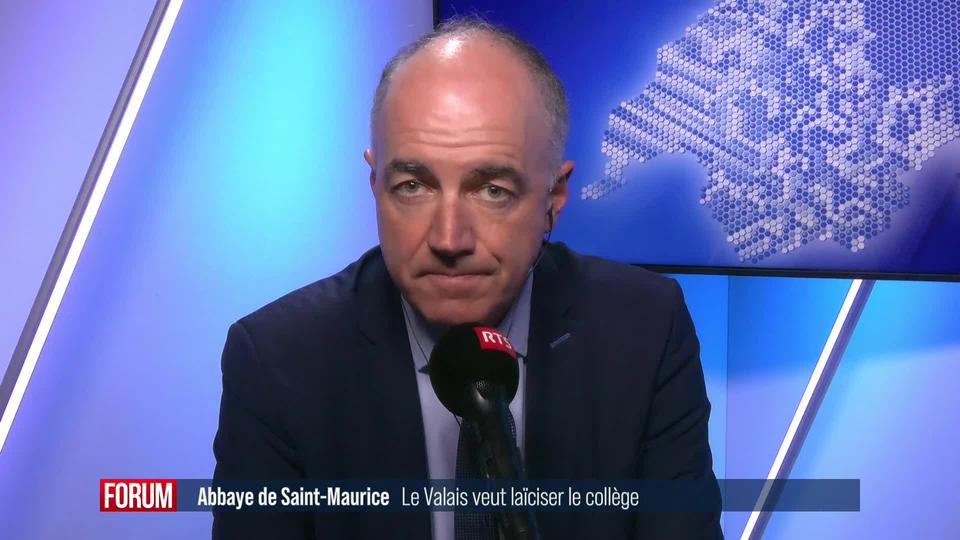 Vers plus de laïcisation au Collège de Saint-Maurice: interview de Christophe Darbellay