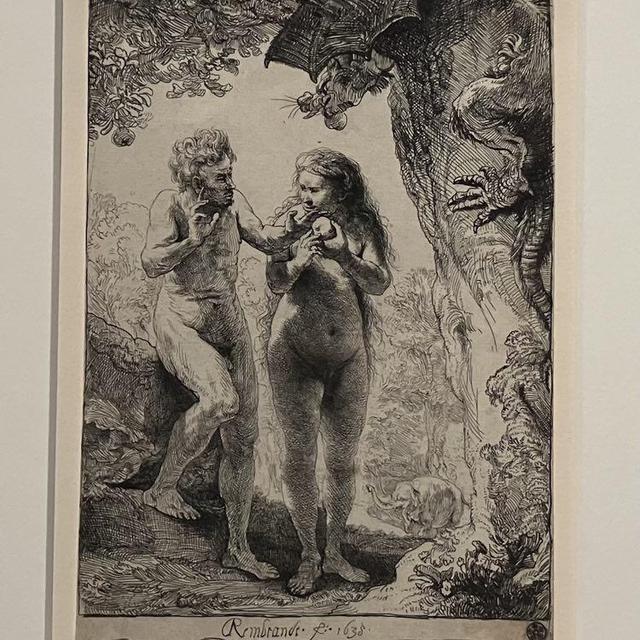 Adam and Eve, Rembrandt van Rijn, 1638 [RTSreligion - Laurence Villoz]