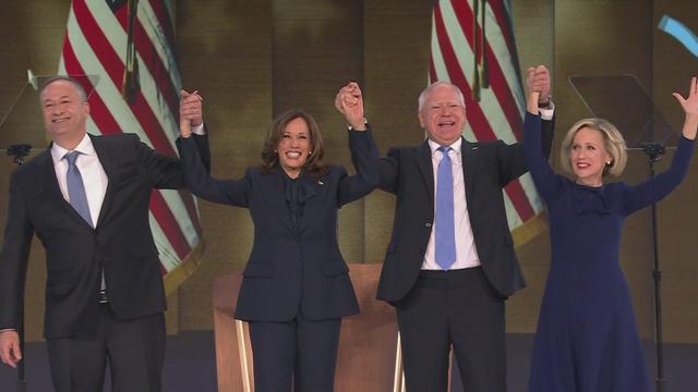 "Nous devons être dignes de ce moment", lance Kamala Harris jeudi face à une foule enthousiaste