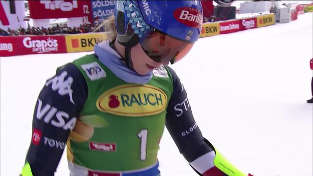 Sölden (AUT), géant dames, 2e manche: Mikaela Shiffrin (USA) largement battue malgré sa bonne première manche