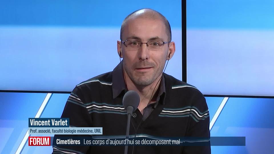 Les corps d’aujourd’hui se décomposent mal dans les cimetières: interview de Vincent Varlet (vidéo)