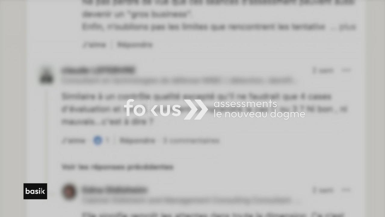 fokus :  assessments, le nouveau dogme