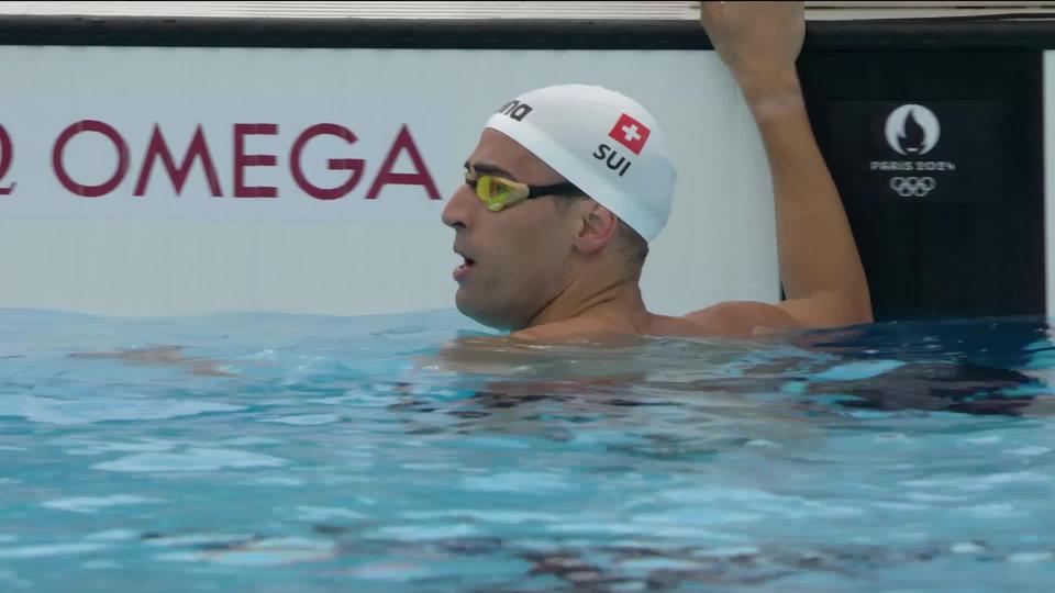 Natation, 200m: Alexandre Dällenbach (SUI) signe le meilleur temps (1'58''28) et maintient son rang