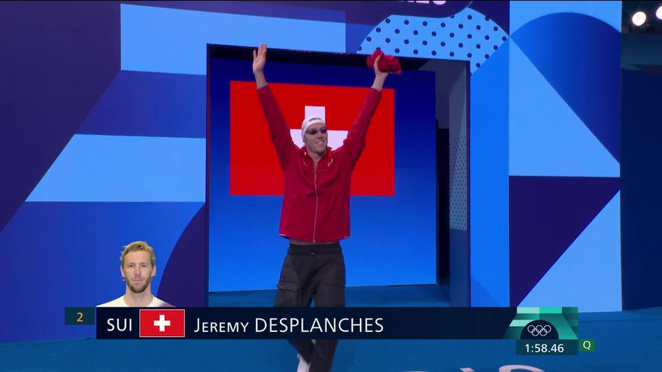 200m medley, 1-2: Jérémy Desplanches (SUI) não competirá na final