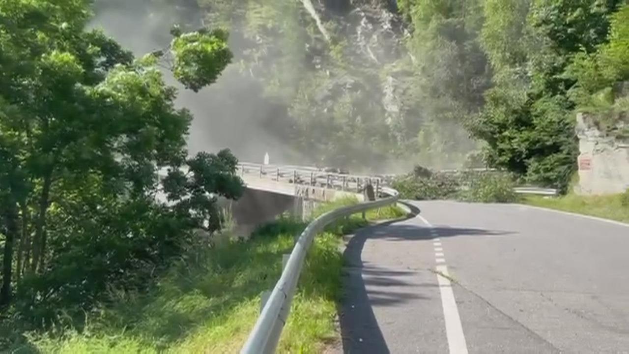 Un éboulement coupe l'une des deux routes d'accès au haut du Val de Bagnes
