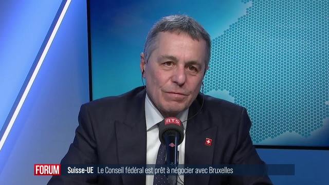 Relations Suisse-Union européenne, le Conseil fédéral est prêt à négocier avec Bruxelles: interview d’Ignazio Cassis