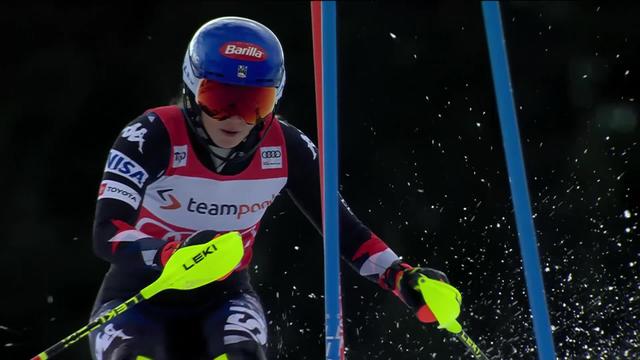 Saalbach (AUT), slalom dames finales, 2e manche: Mikaela Shiffrin (USA) signe sa 60e victoire en slalom