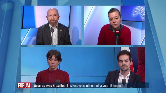 Que pensent les Suisses de l’UE? Débat entre Céline Amaudruz, Nicolas Walder et Silvia Locatelli