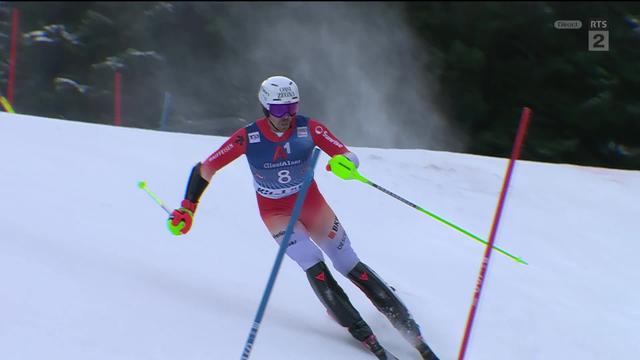 Kitzbühel (AUT), slalom messieurs, 2e manche: 10e rang final pour Marc Rochat (SUI)