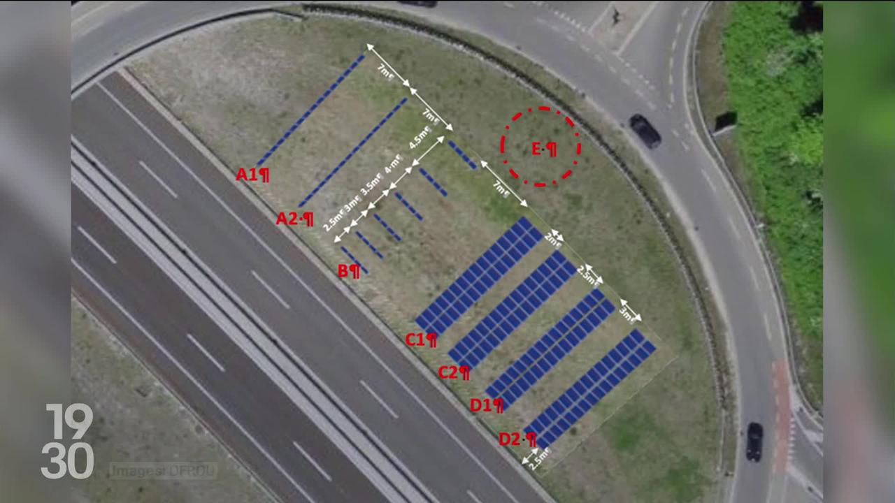 L’Office fédéral des routes va tester dans le Jura le potentiel photovoltaïque des talus d’autoroute