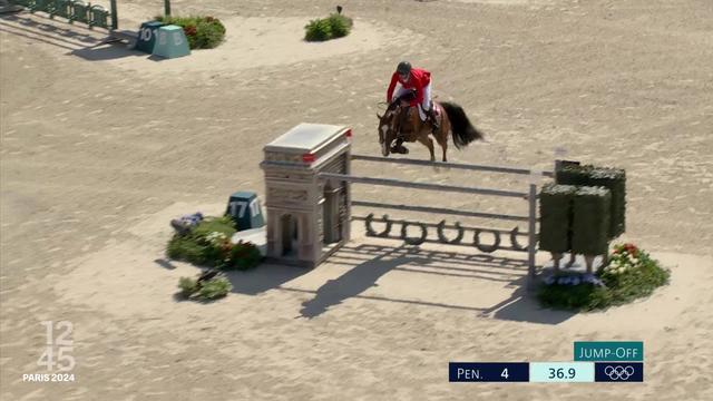 En hippisme, Steve Guerdat décroche l'argent, offrant à la Suisse une 7ème médaille aux JO