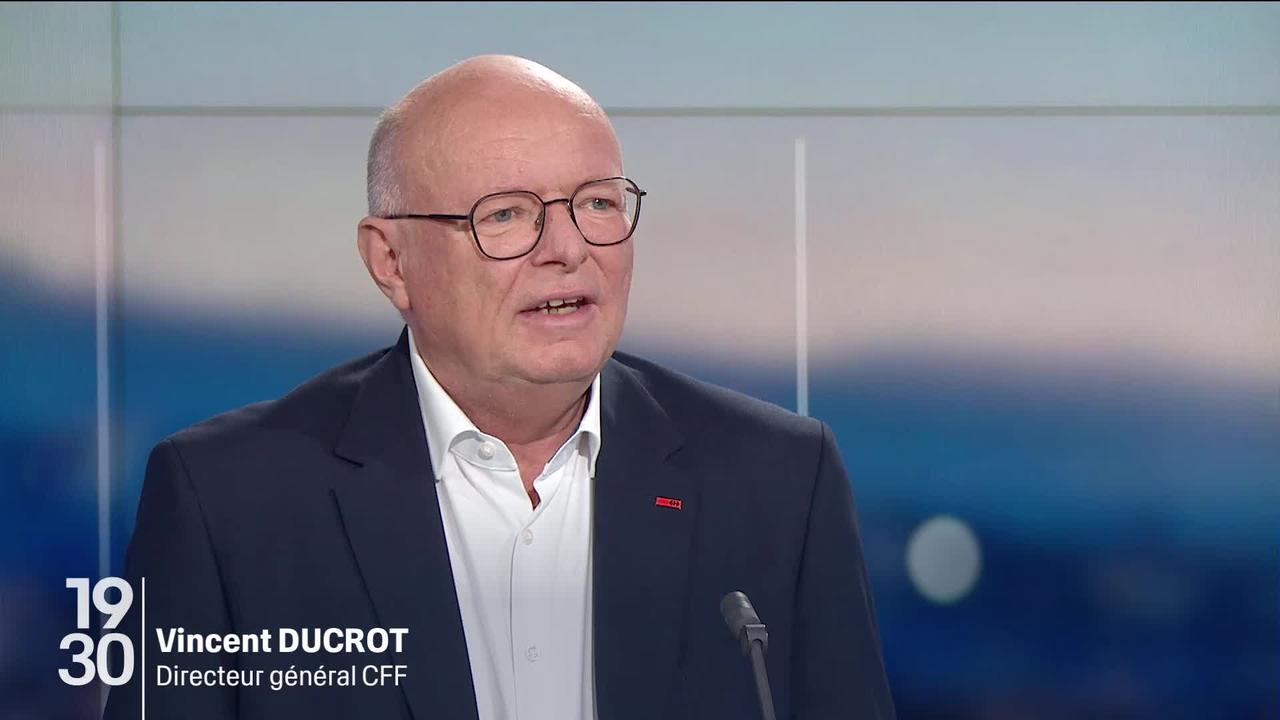 Le directeur des CFF, Vincent Ducrot. [RTS]