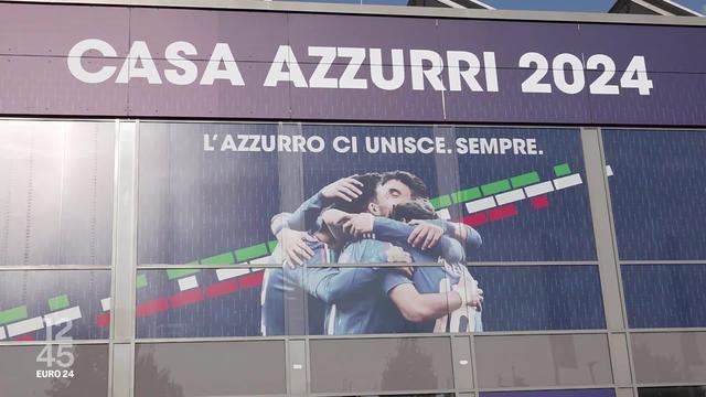 Adversaire de la Suisse en huitième de finale de l'Euro de football en Allemagne, l'Italie a installé un camp permettant aux supporters de se rassembler