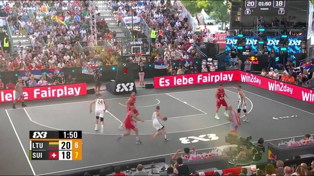 Basket 3x3, petite finale: les Suisses terminent au pied du podium