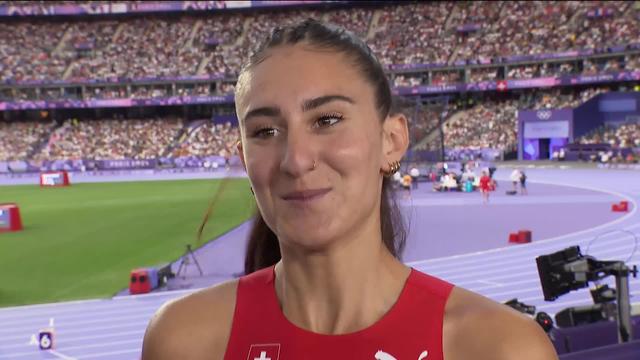 800m dames, demi-finale: Valentina Rosamillia (SUI) à l'interview après sa course