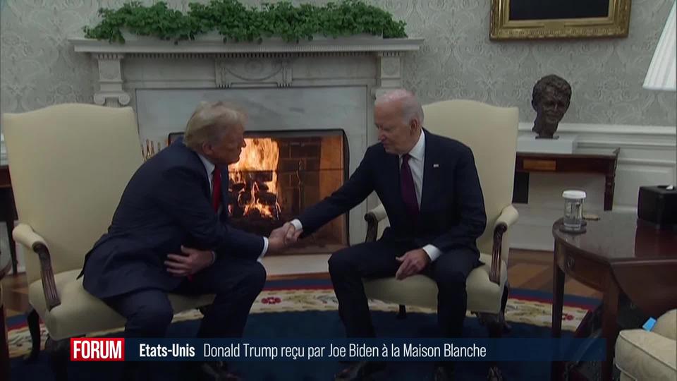 Joe Biden reçoit Donald Trump à la Maison Blanche