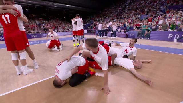 1-2 finale, Pologne - États-Unis (25-23; 25-27; 14-25; 25-23; 15-13): la Pologne se qualifie au tie-break