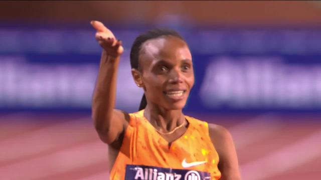 Bruxelles (BEL), 5000m dames: un nouveau record de meeting pour Beatrice Chebet (KEN)