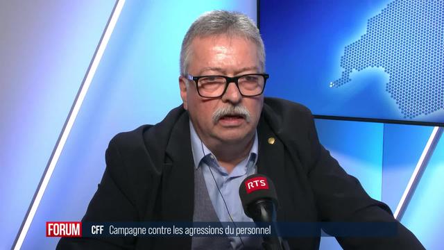 Hausse des violences contre le personnel des CFF: interview de Jürg Hurni