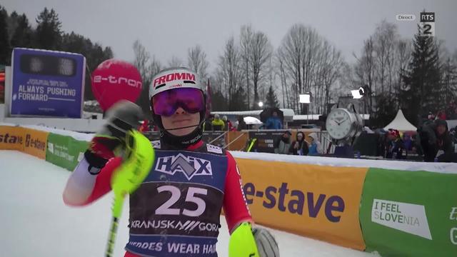 Adelboden (SUI), slalom dames, 1re manche: Nicole Good (SUI) finit 20e dans cette première manche