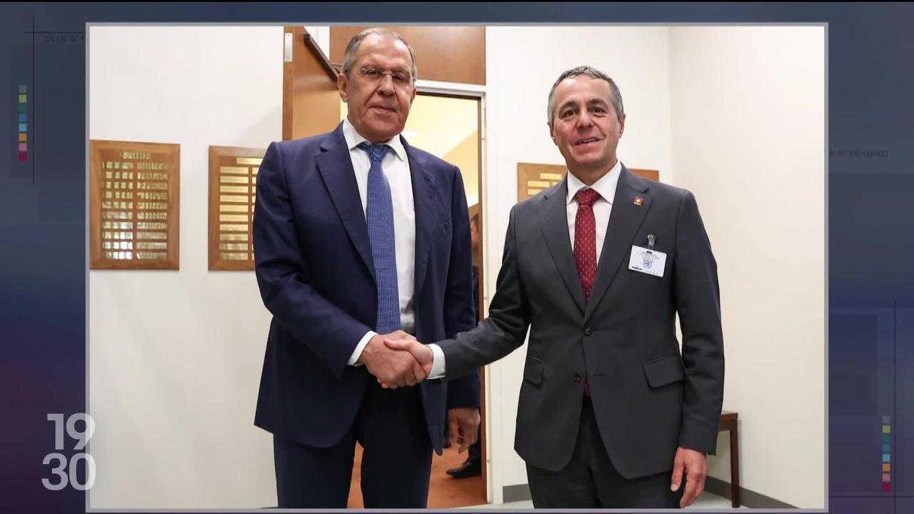 En marge d’une réunion du Conseil de sécurité de l'ONU Ignazio Cassis a rencontré le ministre russe Serguei Lavrov.