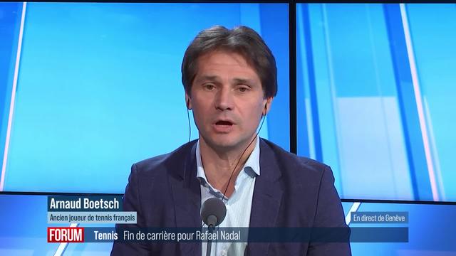 La fin d’une époque pour le tennis avec le retrait de Rafael Nadal: interview d’Arnaud Boetsch (vidéo)