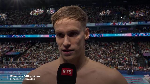 200m dos, demi-finale: l'interview de Roman Mityukov (SUI)