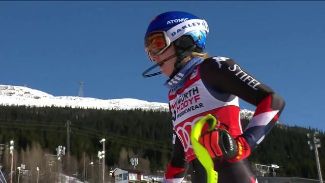 Are (SWE), slalom dames, 1re manche: Mikaela Shiffrin (USA) en tête pour son retour à la compétition