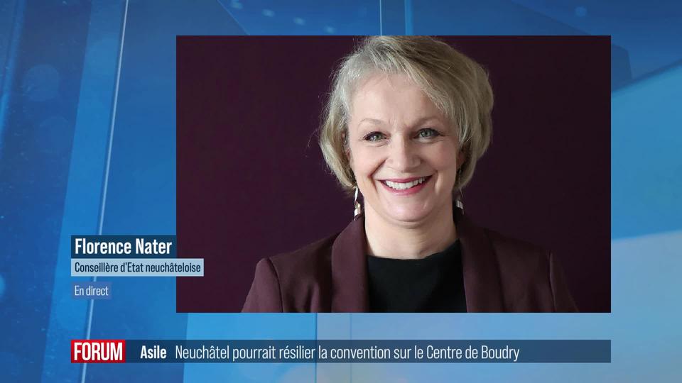 Neuchâtel pourrait résilier la convention sur le Centre d'accueil des requérants d'asile de Boudry: interview de Florence Nater