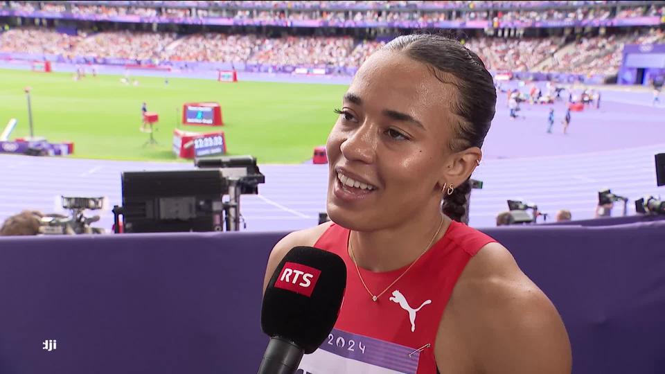 100m haies, 1-2 finale dames: Ditaji Kambundji (SUI) à l'interview