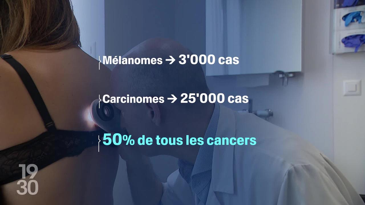 Les mélanomes et carcinomes représentent 50% de tous les cancers.