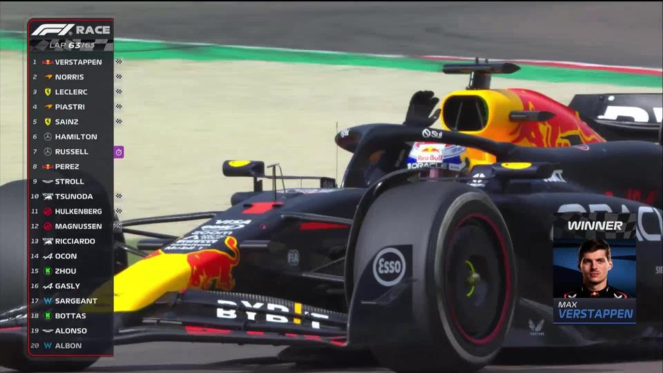 GP d'Emilie-Romagne (#7): Max Verstappen (NED) devance de peu Lando Norris (GBR)