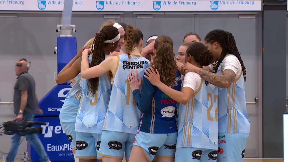 Finale playoffs, match 2, Elfic Fribourg - Nyon Basket Féminin (82-56): les Elfes de Fribourg remportent confortablement l'acte II de la finale des playoffs de SBL dames.