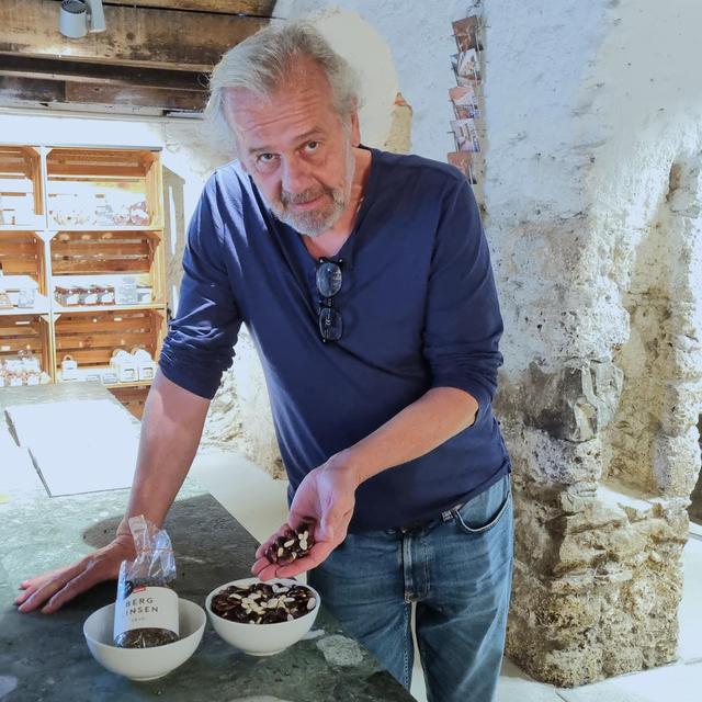 L'auteur suisse Dominik Flammer au Culinarium Alpinum. [RTS - Maya Chollet]