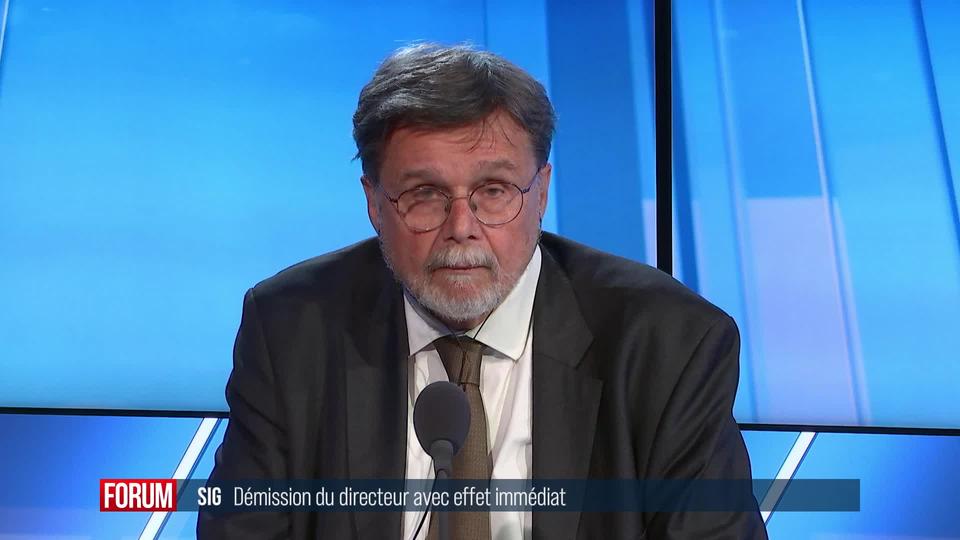 Quel impact pour la démission du directeur des SIG? Interview de Robert Cramer