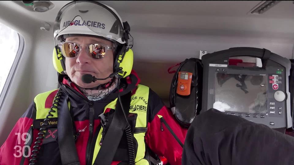 Les vacances apportent leur lot d’accidents sur les pistes. Immersion avec une équipe de sauvetage d’Air-Glaciers en Valais