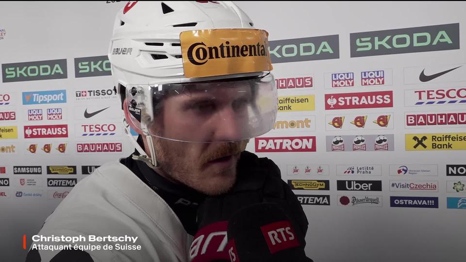 Groupe A, Finlande – Suisse (1-3) : interview de Christoph Bertschy après la rencontre