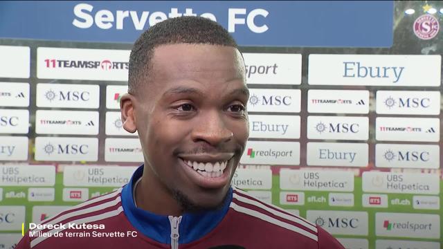 10e journée, Servette - Sion (3-0): le buteur Dereck Kutesa au micro de la RTS