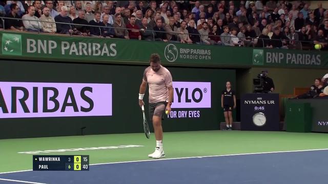 Tennis, ATP 250 Stockholm: Stan Wawrinka (SUI) s'incline en 1-2 finale face à l'Américain Tommy Paul