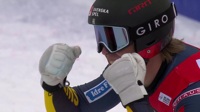 Fjäll (SWE), grande finale messieurs: David Mobaerg (SWE) décroche une belle victoire sur "sa piste"