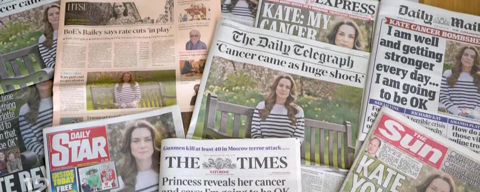 Au lendemain de l’annonce du cancer de la princesse Kate Middleton, le monde entier apporte son soutien à la famille royale britannique