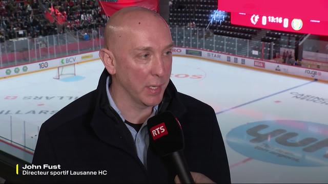 Hockey sur glace - National League: John Fust, directeur sportif du Lausanne HC, à l'interview