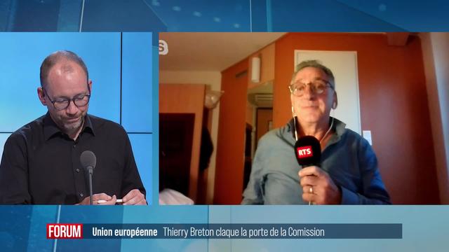 Union européenne: le commissaire européen au Marché intérieur Thierry Breton claque la porte de la Commission