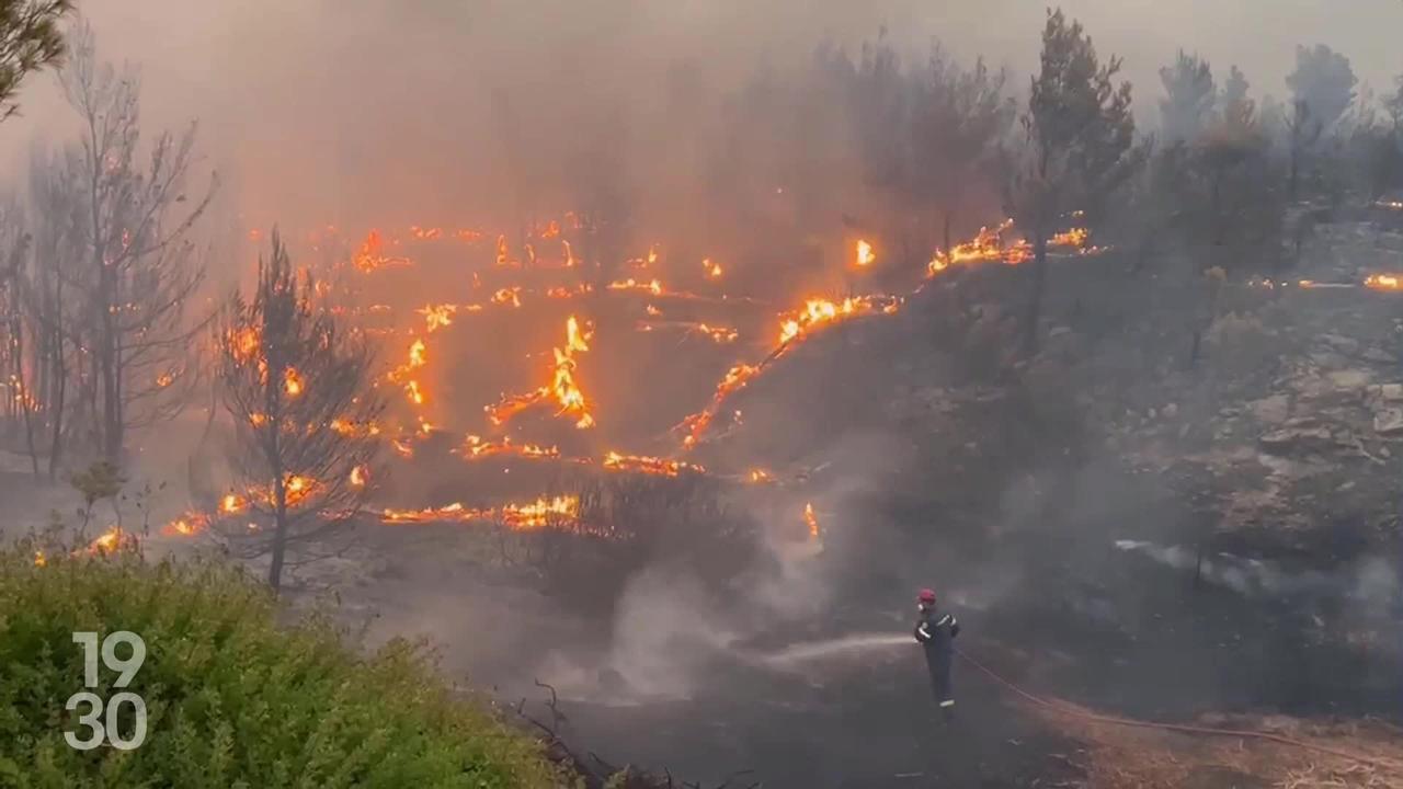 La Grèce est en proie aux incendies. 25 villes et villages ont reçu l’ordre d’évacuer