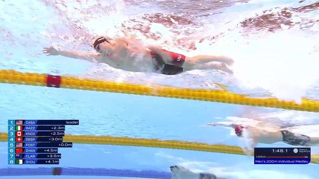Doha (QAT), 200m 4 nages messieurs : Jérémy Desplances (7e) éliminé en demi-finales