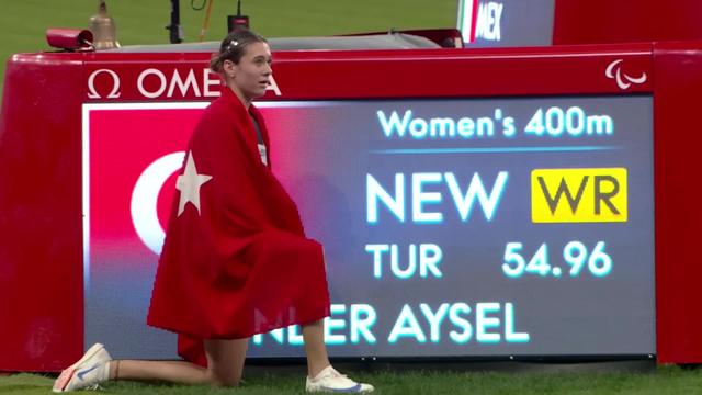 Paralympiques, athlétisme, séries 400m T20 dames: record du monde pour la Turque Aysel Onder